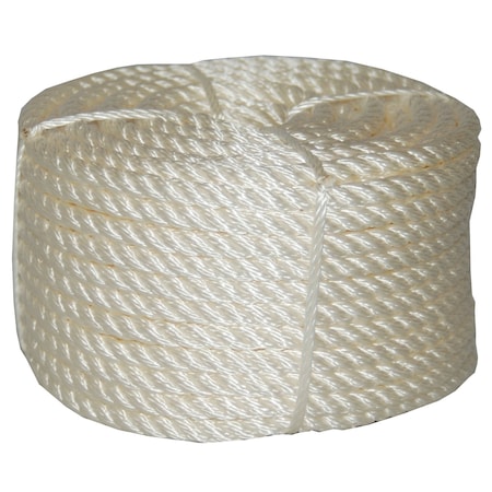 T.W. Evans Cordage Co. 1/4. x 100 ft. Twisted Nylon Rope Coilette 32-011